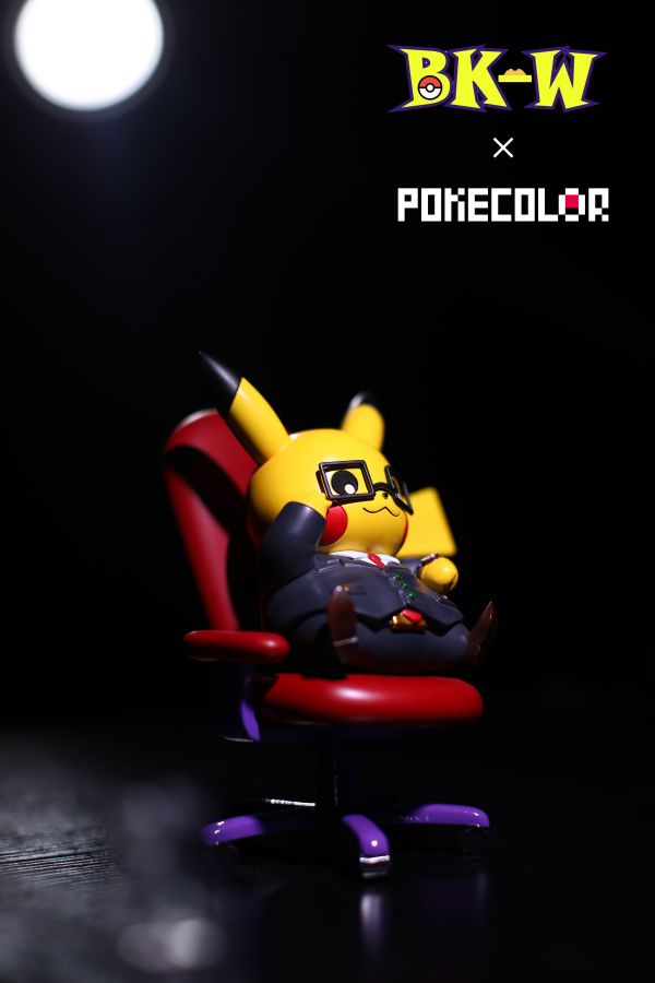 ﹝預購﹞GK  BKW x PokeColor卡樂﹝精靈寶可夢﹞BOSS皮卡丘 土豪皮卡丘 老闆皮卡丘 
