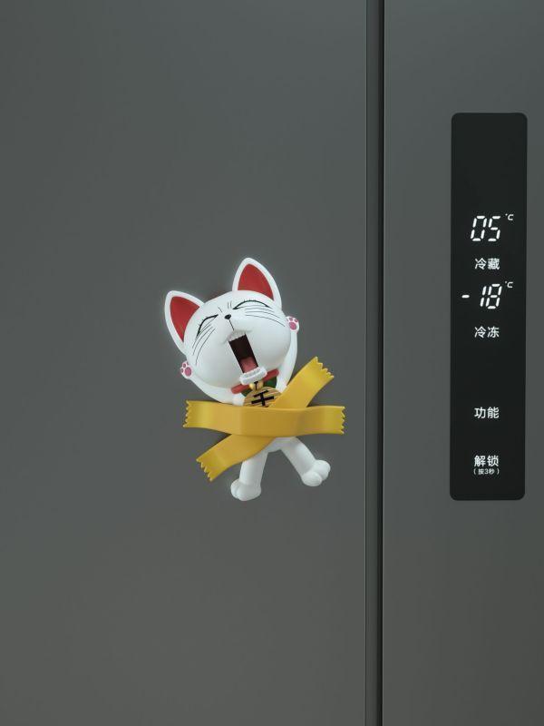 ﹝補款﹞GK WAWA﹝膽大黨﹞當噠當高速婆婆膽大黨招財貓吃漢堡 冰箱貼 手機支架 