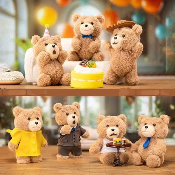 ﹝現貨﹞盲盒 泡泡瑪特 Ted2泰迪熊可動毛絨吊飾 