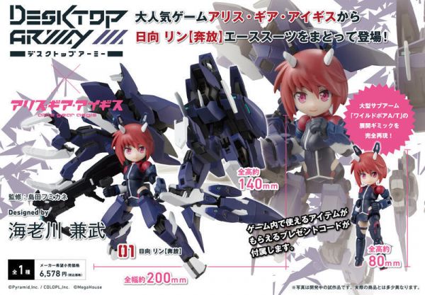 ﹝預購﹞2022年.03月 代理版 DESKTOP ARMY 機戰少女ALICE 日向凜【奔放】 