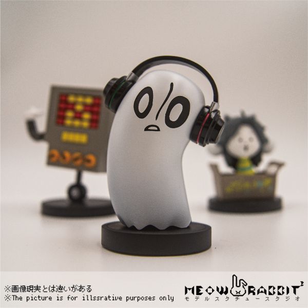 ﹝代購﹞GK  喵兔兔模型﹝原創﹞憂鬱的音樂家 官方比例 幽靈Napstablook 