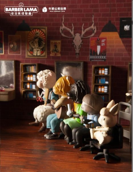 ﹝現貨﹞扭蛋 草泥馬理髮廳 Barber Lama 
