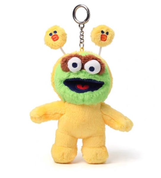 ﹝預購﹞LINE FRIENDS布朗熊SESAME STREET芝麻街毛絨掛件 