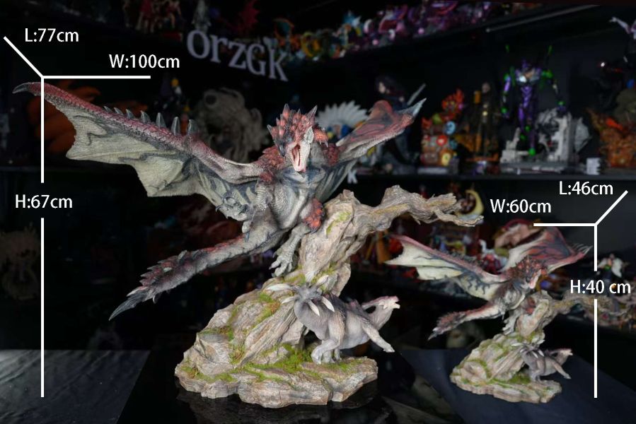 ﹝預購﹞GK DragonFrontier﹝怪物獵人﹞雄火龍&銀火龍大尺寸版 