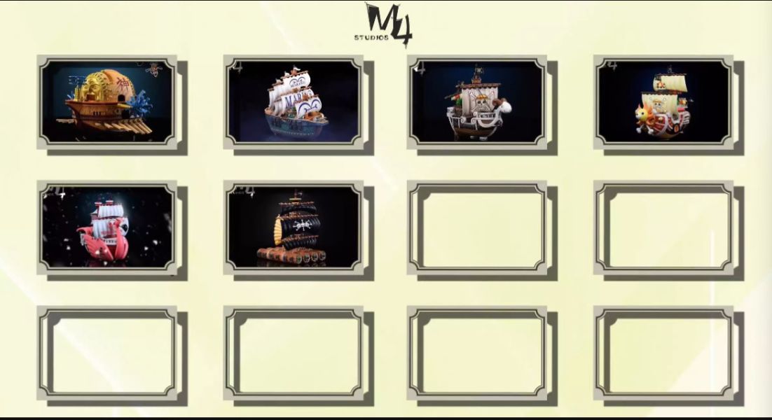 ﹝預購﹞GK  M4﹝海賊王﹞全員船-系列第六彈黑鬍子船 巨型木筏 