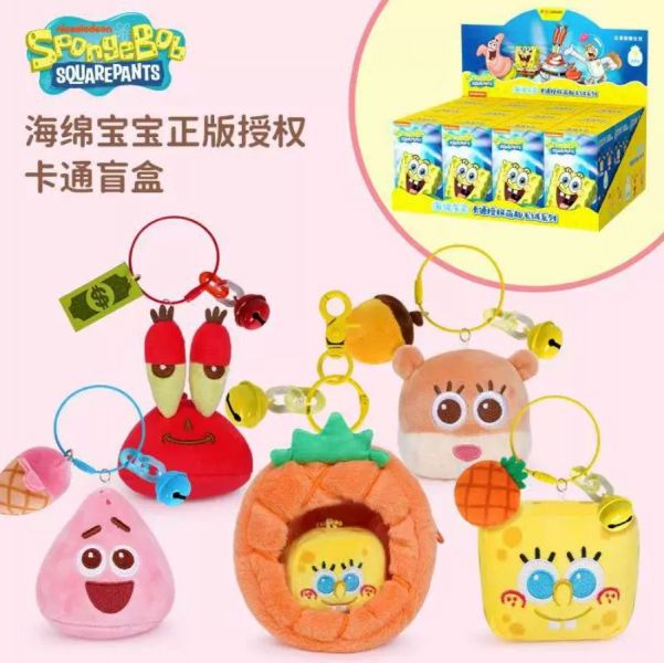 ﹝現貨﹞盲盒 正版授權 海綿寶寶萌趣絨毛掛飾 