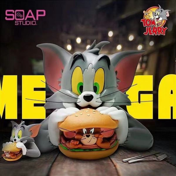 ﹝預購﹞GK   Soap﹝貓與老鼠﹞正版授權  肥皂遊 貓和老鼠 巨型漢堡包半胸像 CA178 