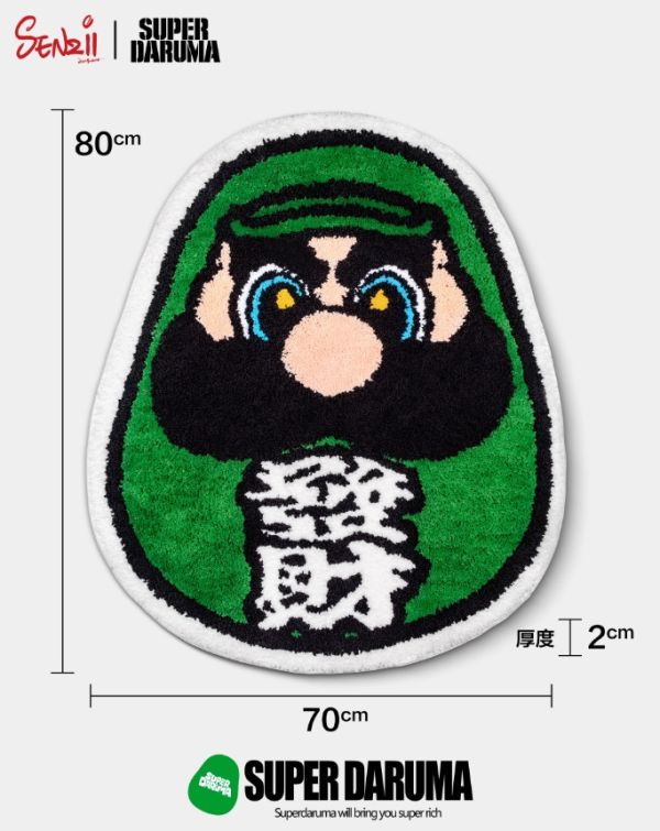 ﹝預購﹞GK  SENZII﹝超級瑪利歐﹞SENZII HOME x 超級達摩SuperDaruma「發財地毯」 