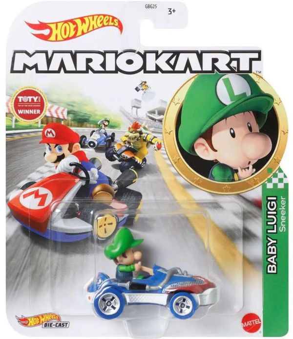 ﹝現貨﹞Hot wheels 瑪利歐賽車-Hot wheels 瑪利歐賽車-路易吉 
