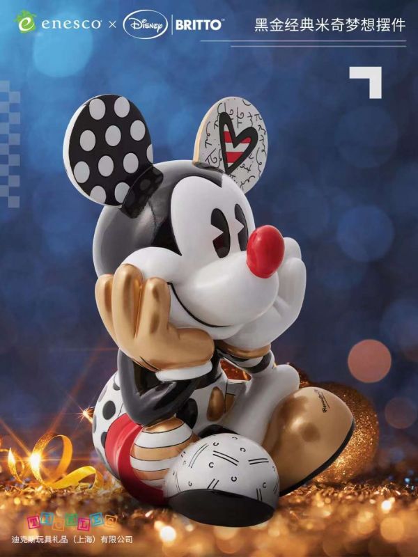 ﹝預購﹞GK  Enesco ﹝迪士尼﹞正版授權 黑金米奇夢想＆黑金史迪奇告白 