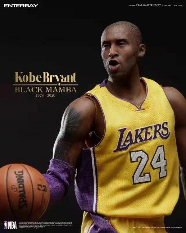 ﹝預購﹞可動   ENTERBAY﹝NBA﹞正版授權   Real   MasterpieceNBA系列科比布萊恩Kobe特蠟像級人偶 