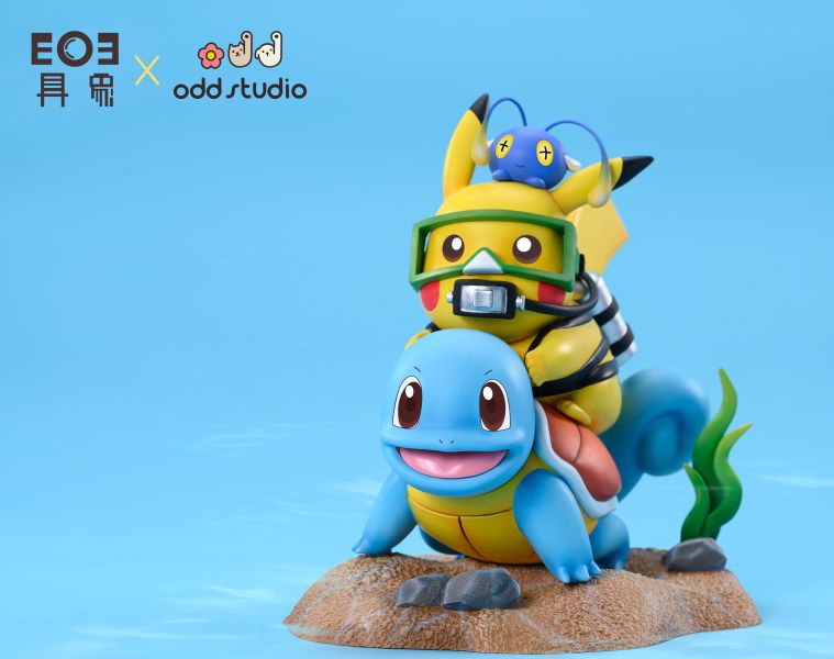 ﹝代購﹞GK   具象﹝精靈寶可夢﹞寶可夢繫列-深海組（傑尼龜、潛水皮卡丘、燈籠魚） 