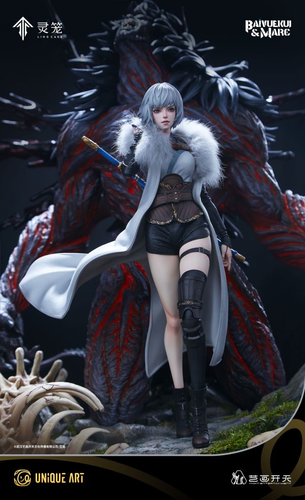 ﹝代購﹞GK  UNiQUE ART﹝靈籠﹞正版收藏級雕像 白月魁&馬克 