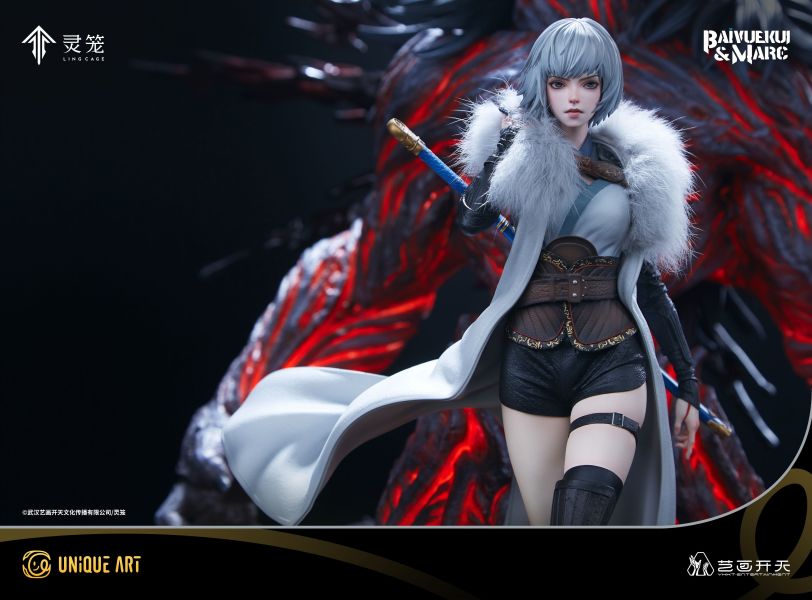 ﹝代購﹞GK  UNiQUE ART﹝靈籠﹞正版收藏級雕像 白月魁&馬克 