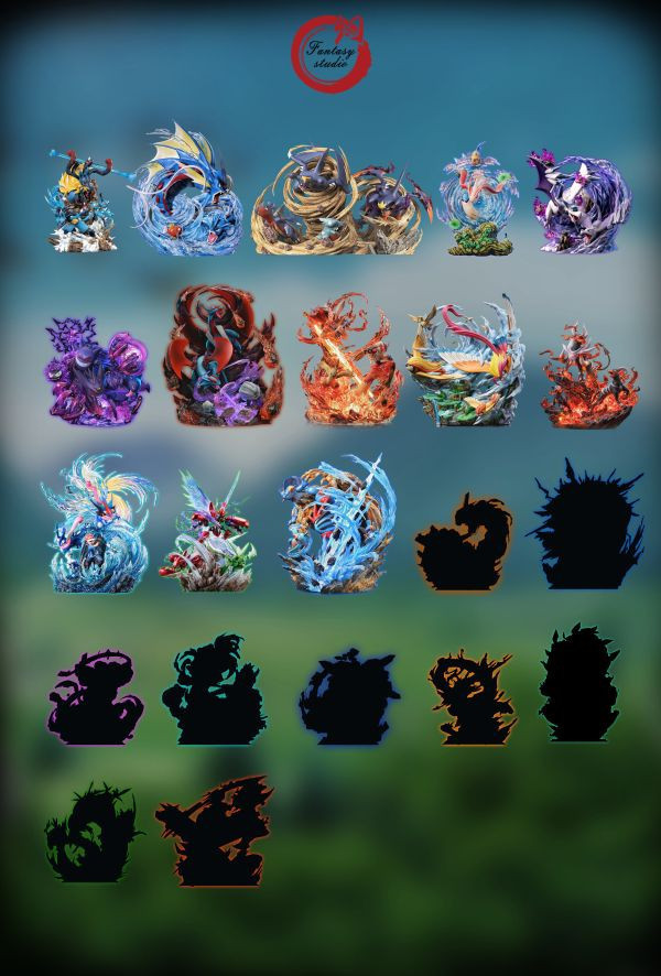 ﹝補款﹞GK    fantasy幻想屋﹝精靈寶可夢﹞GX進化系列 第十三彈 共鳴第三代禦三家 巨沼怪家族 “濁流”巨沼怪、“臂錘”mega巨沼怪 洶湧來襲 