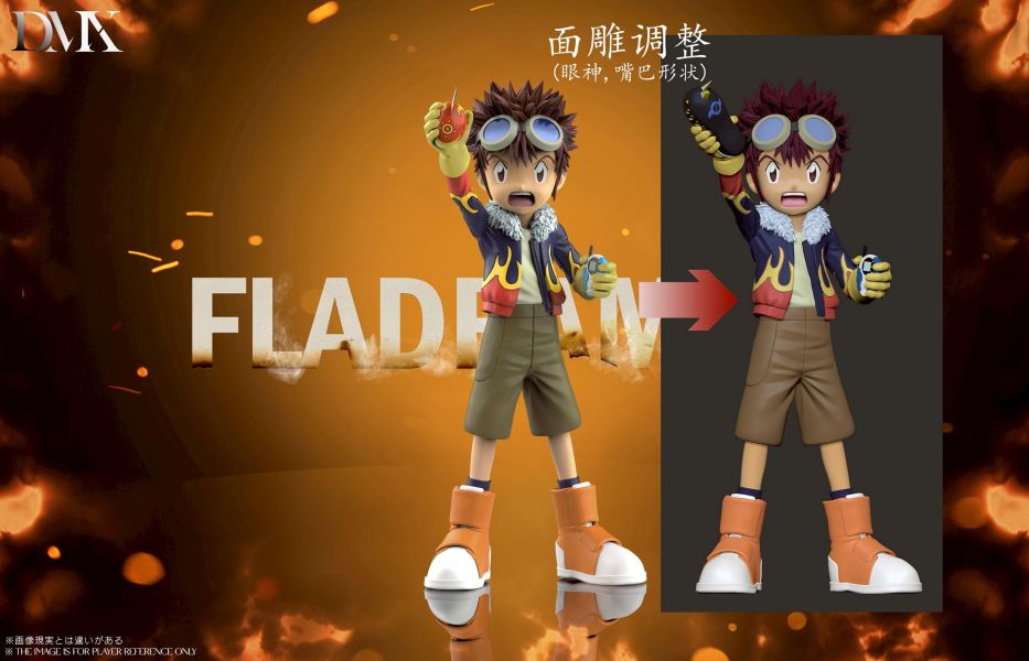 ﹝預購﹞GK DMX﹝數碼寶貝﹞雷龍獸與大輔和V仔獸/烈焰獸和舉蛋大輔 