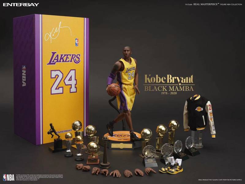 ﹝預購﹞可動   ENTERBAY﹝NBA﹞正版授權   Real   MasterpieceNBA系列科比布萊恩Kobe特蠟像級人偶 