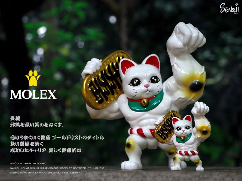 ﹝代購﹞GK  SENZII千紙×貓力士MOLEX﹝原創﹞貓力士MOLEX(史上最強招財）-白色 