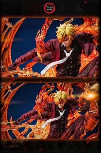 ﹝補款﹞GK  Fantasy幻想屋﹝海賊王﹞海賊王系列大型雕像 第二彈 山治VS Queen 