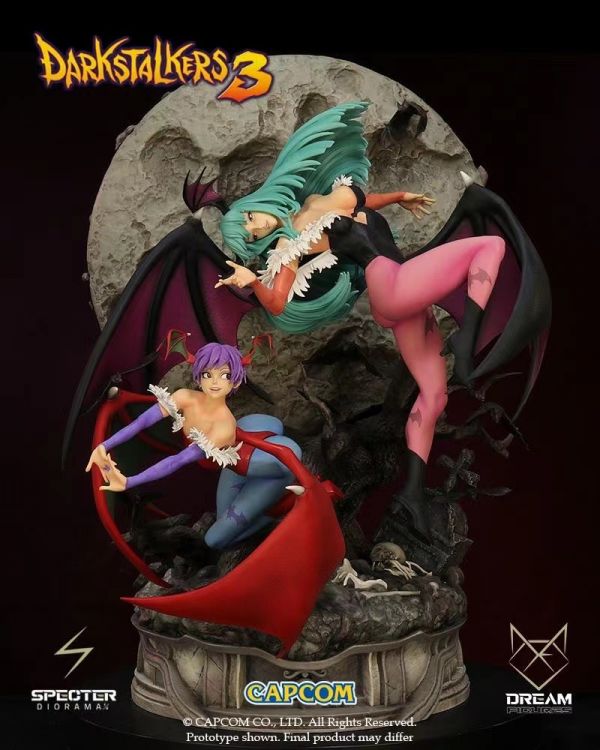 ﹝預購﹞GK  Dream Figures﹝惡魔戰士3﹞正版授權 莫莉卡和莉莉絲 1/6 雙人物 場景雕像 