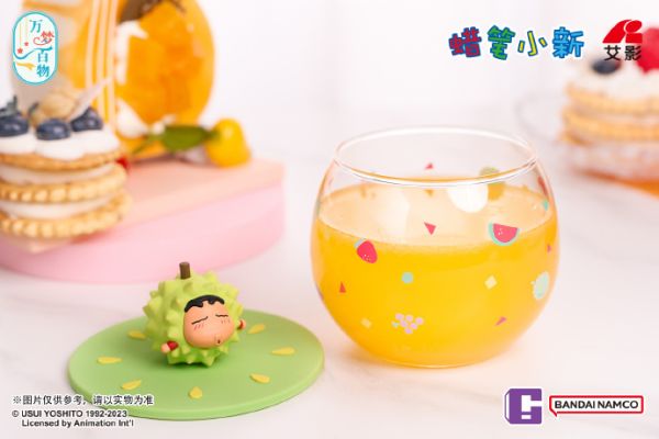 ﹝現貨﹞盲盒 2way 蠟筆小新 水果造型 玻璃杯 