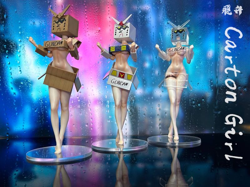 ﹝代購﹞GK 飛升﹝原創﹞紙箱高達-箱娘 