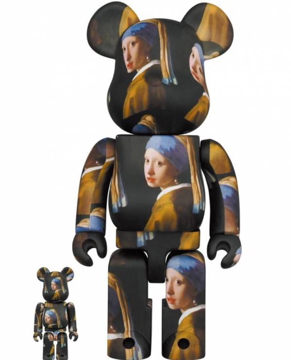 ﹝預購﹞庫柏力克熊 BE@RBRICK Johannes Vermeer「Girl with a Pearl Earring」100％ & 400％ 