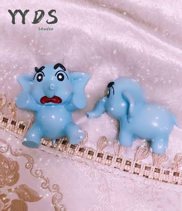 ﹝預購﹞GK  YYDS﹝蠟筆小新﹞動物化大象小新1對 