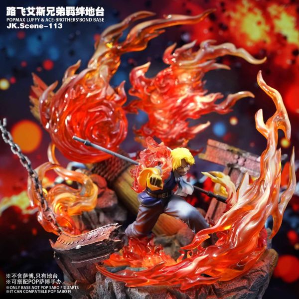 ﹝預購﹞GK JacksDo﹝海賊王﹞POPMAX路飛艾斯兄弟羈絆地台（不含人物） 