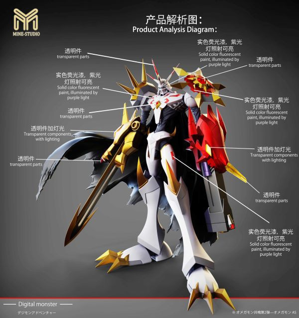 ﹝補款﹞GK MINE 圖鑒補全﹝數碼寶貝﹞奧米加系列第二彈奧米加as形態 