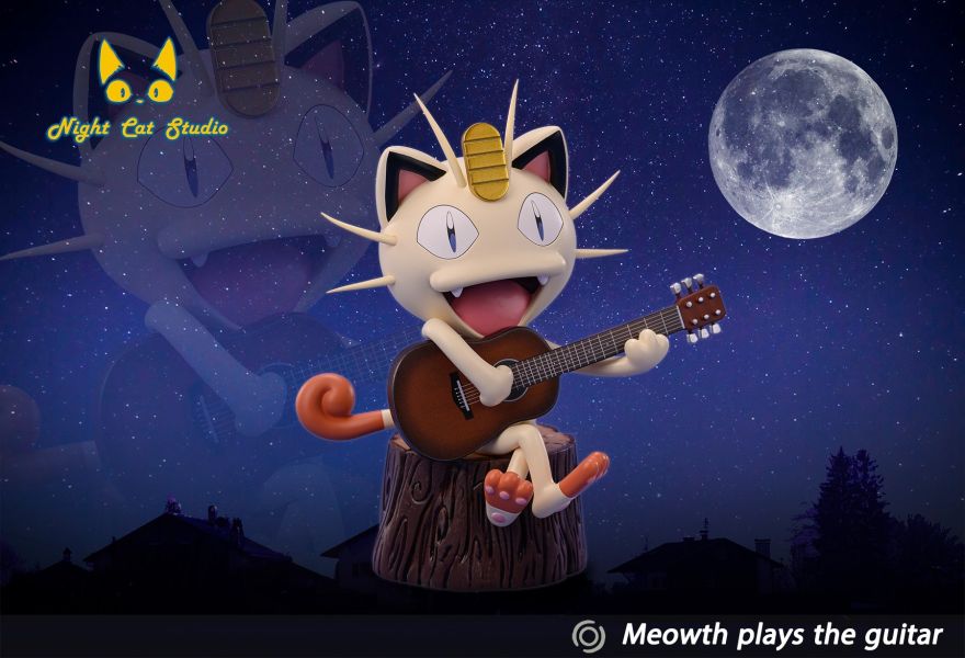 ﹝代購﹞GK 夜貓 Night Cat ﹝精靈寶可夢﹞喵喵之歌-喵喵彈吉他 