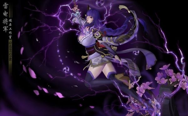 ﹝預購﹞GK   稜石﹝原神﹞雷霆女神全身雕像 