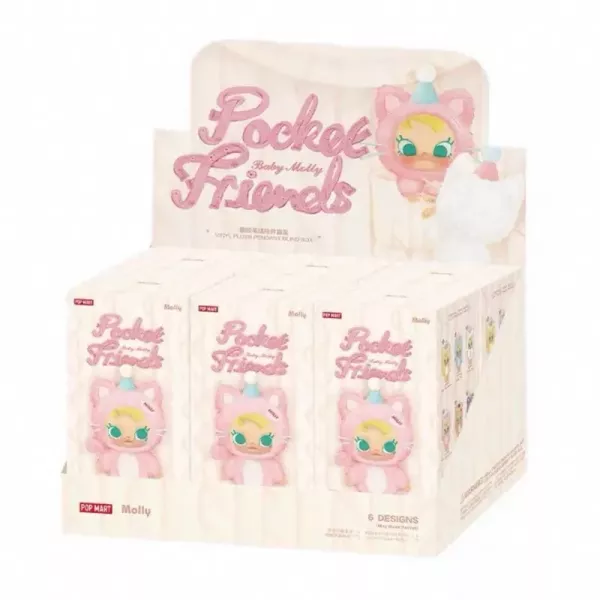 ﹝現貨﹞盲盒 泡泡瑪特 BABY MOLLY 口袋朋友系列搪膠毛絨掛件 