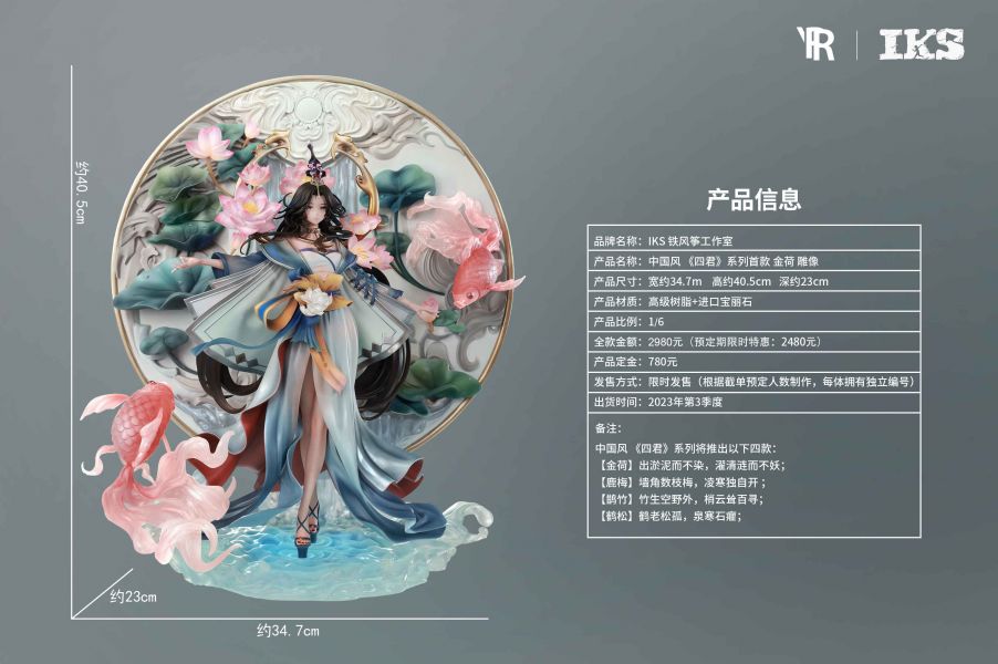 ﹝代購﹞GK  IKS鐵風箏﹝四君子﹞中國風 《四君》系列首款 金荷 