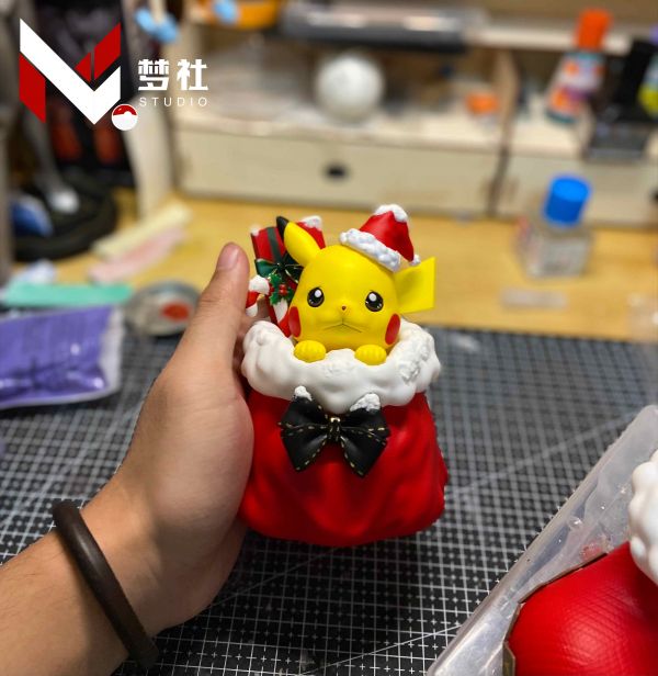 ﹝預購﹞GK  夢社﹝精靈寶可夢﹞聖誕節限定小萌物 麻袋皮卡丘  聖誕鞋傑尼龜 