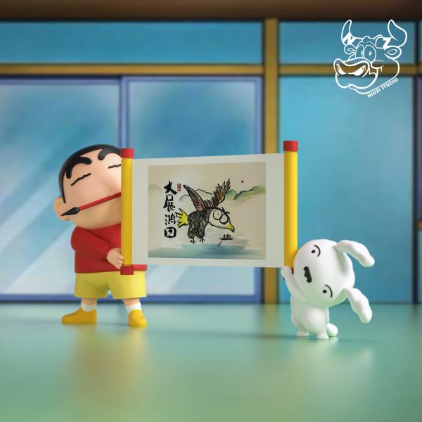 ﹝預購﹞GK  NIUZI﹝蠟筆小新﹞大展鴻圖，書法小新 