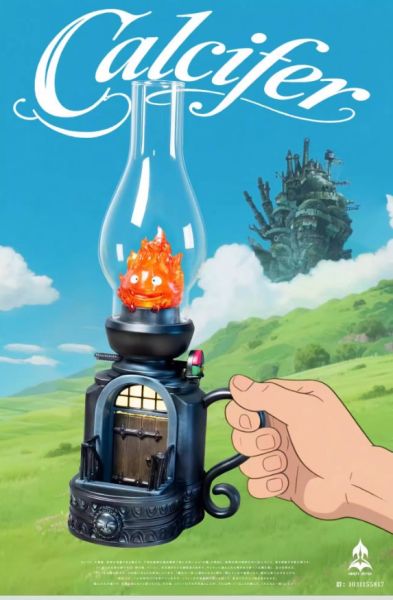 ﹝預購﹞GK  NINETY SEVEN﹝宮崎駿﹞復古檯燈卡西法 CALCIFER 