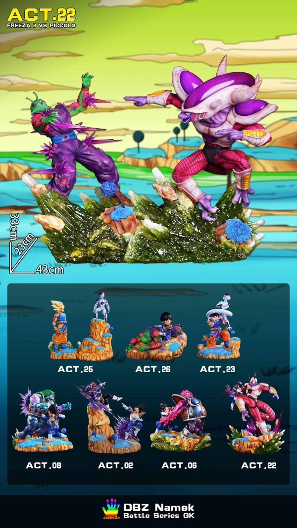 ﹝代購﹞GK  JacksDo ﹝七龍珠﹞那美剋星篇 第八彈 弗利薩3vs比克 