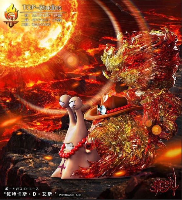 ﹝在台現貨﹞GK  TOP﹝海賊王﹞炎帝艾斯大龍捲電話蟲 