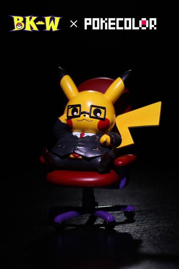 ﹝預購﹞GK  BKW x PokeColor卡樂﹝精靈寶可夢﹞BOSS皮卡丘 土豪皮卡丘 老闆皮卡丘 