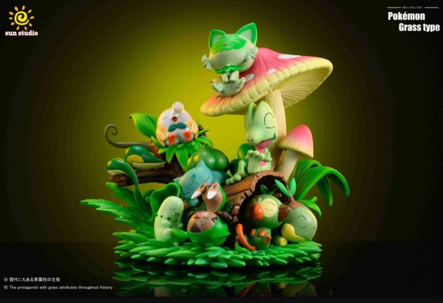 ﹝代購﹞GK   SUN﹝精靈寶可夢﹞御三家睡眠草系大家族睡覺御三家 