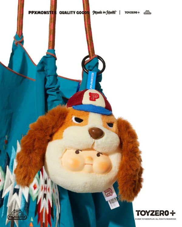 ﹝現貨﹞盲盒 PP X MONSTER - 狗狗出沒膠臉毛絨掛件系列 