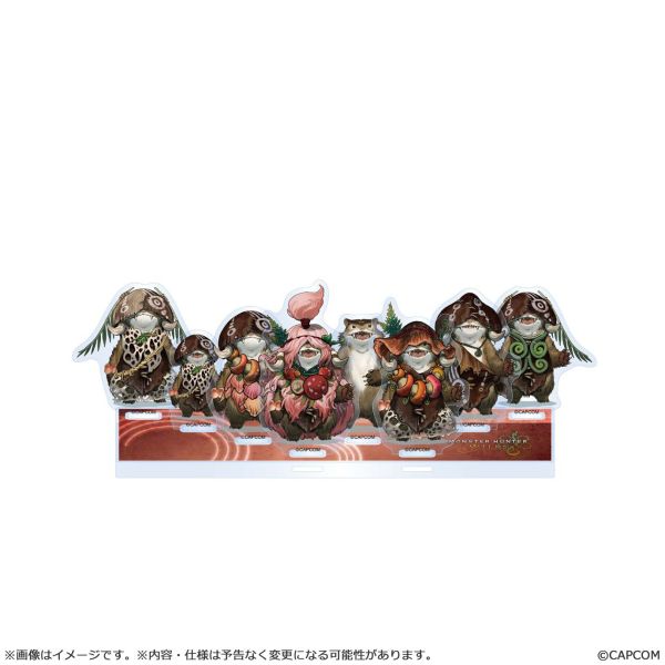 ﹝預購﹞魔物獵人 荒野 壓克力立牌 Plumpeach 套組 
