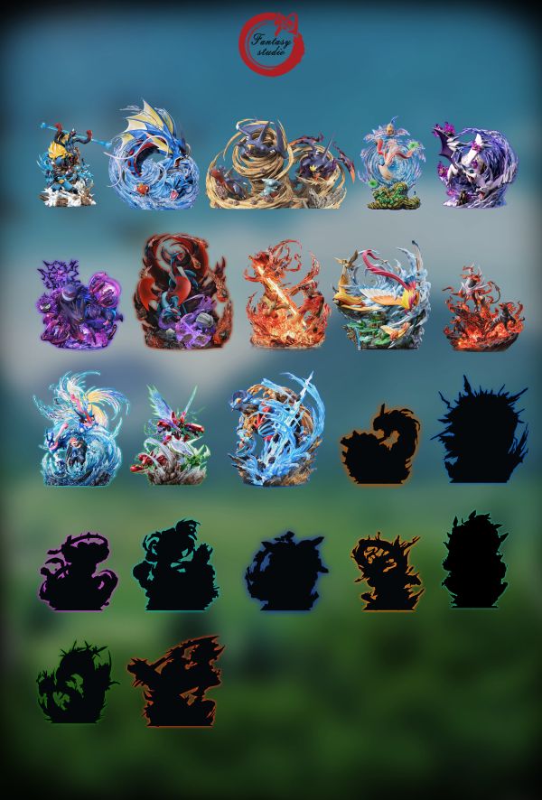 ﹝代購﹞GK    fantasy幻想屋﹝精靈寶可夢﹞GX進化系列 第十三彈 共鳴第三代禦三家 巨沼怪家族 “濁流”巨沼怪、“臂錘”mega巨沼怪 洶湧來襲 
