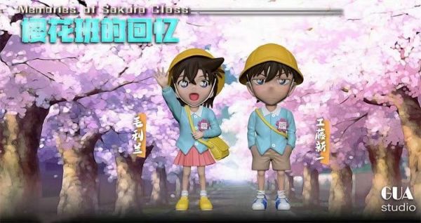 ﹝預購﹞GK   GUA﹝名偵探柯南﹞櫻花班的回憶 工藤新一&毛利蘭 WCF比例 