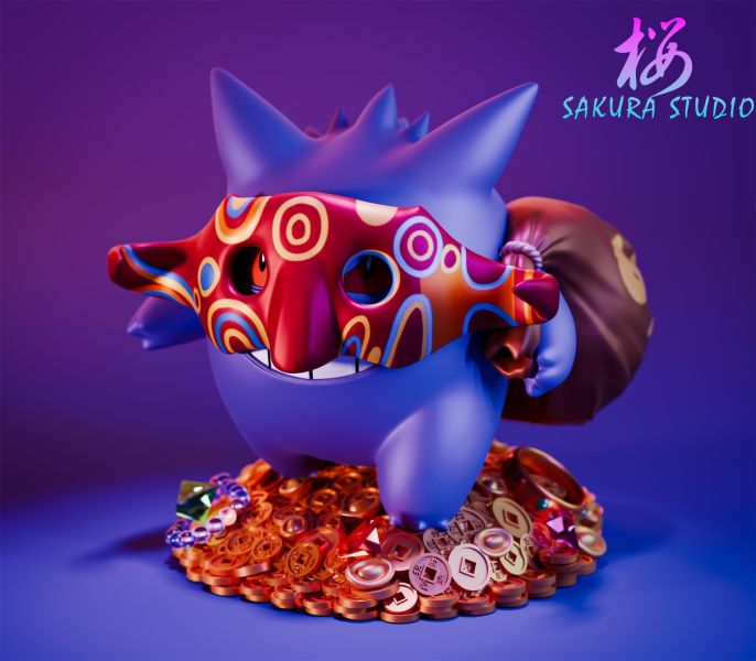 ﹝預購﹞GK 櫻工作室SAKURA﹝精靈寶可夢﹞睡著來錢第五彈 收手吧耿鬼 外面全是皮卡丘 