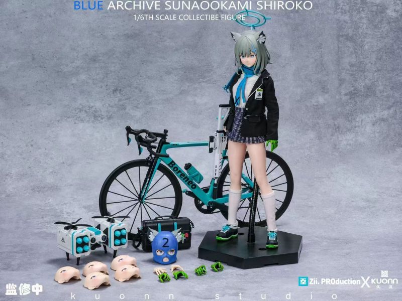 ﹝代購﹞可動  Zii.PROductionX久遠﹝蔚藍檔案﹞ 砂狼白子 1/6可動珍藏人偶系列 