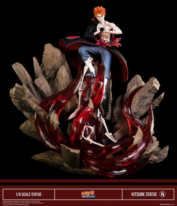 ﹝預購﹞GK   妖狐社﹝火影忍者﹞正版授權 佩恩 地爆天星 VS 鳴人九尾 1/6 雕像 
