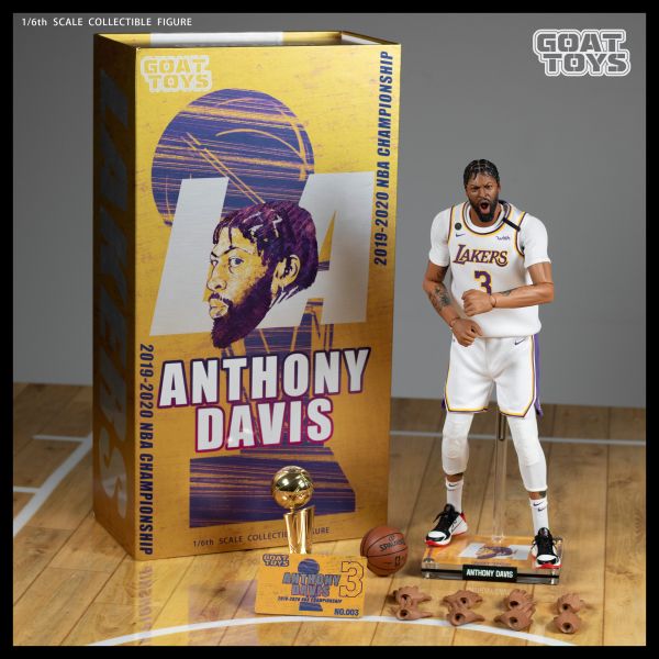 ﹝代購﹞PVC Goat Toys﹝NBA﹞濃眉哥戴維斯 湖人奪冠套裝 