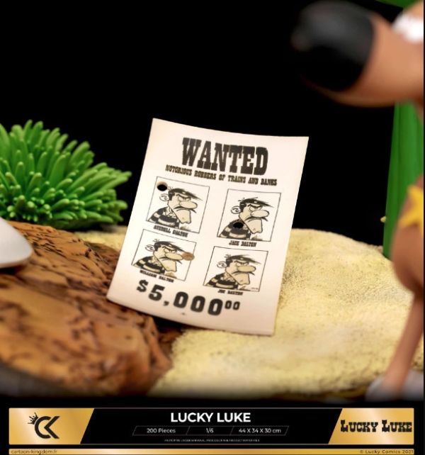 ﹝代購﹞GK   Cartoon Kingdom﹝神探加傑特﹞經典老動漫《幸運的路克》正版授權 Lucky Luke 西部牛仔 盧克 1/6 